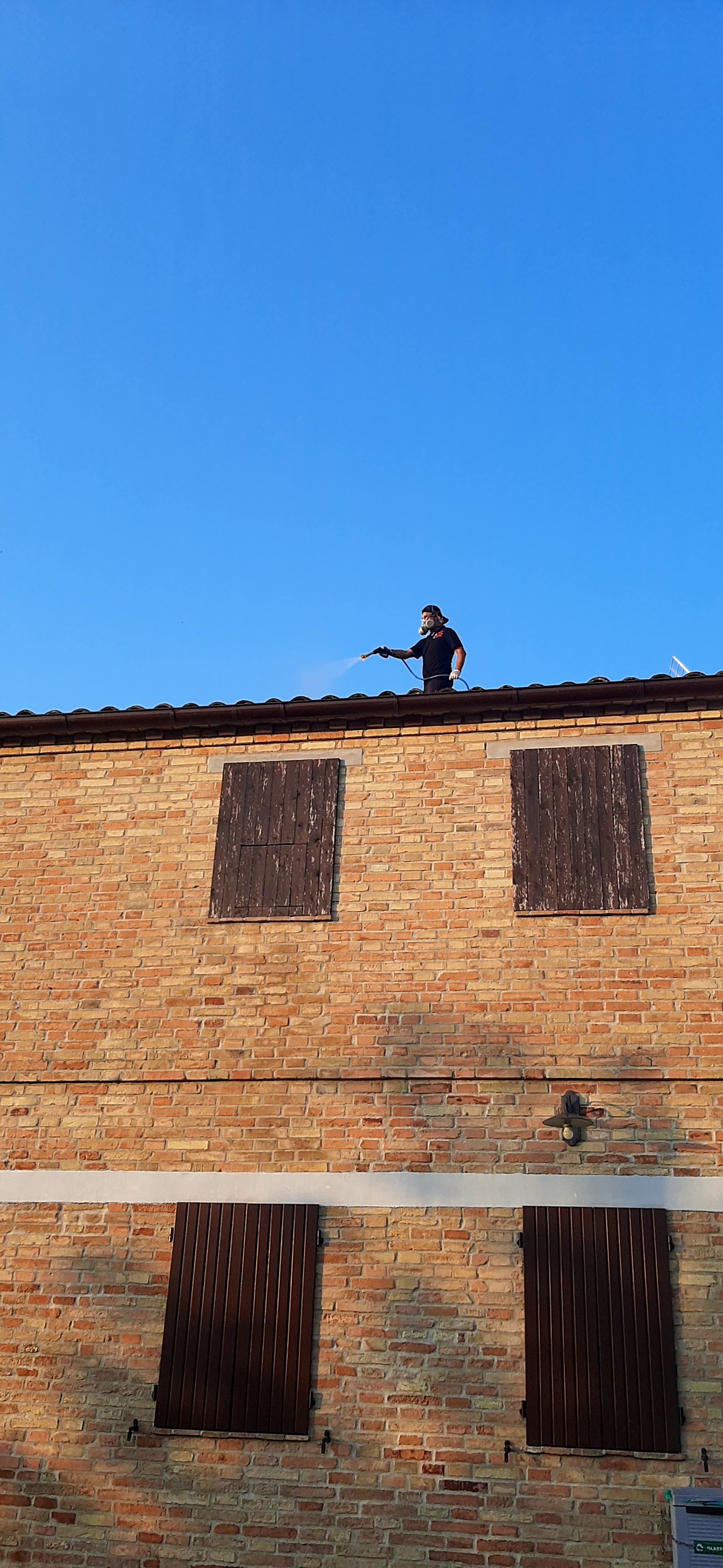 Trattamento sul tetto di un edificio